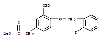 [3-Formyl-4-(2-Iodobenzyloxy)phenyl]aceticacid Methyl Ester(CAS:875050-49-0)