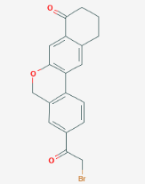 3-(2-Bromoacetyl)-10,11-Dihydro-5H-Dibenzo[c,g]chromen-8(9H)-One(CAS:1378390-29-4)