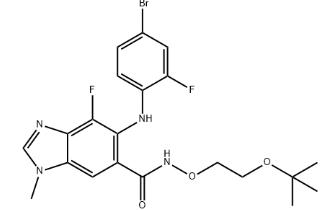 5-((4-Bromo-2-Fluorophenyl)amino)-N-(2-(Tert-Butoxy)ethoxy)-4-Fluoro-1-Methyl-1H-Benzo[d]imidazole-6-Carboxamide(CAS:1604812-70-5)