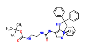 N-[2-[[[[1-Methyl-5-[(Triphenylmethyl)Amino]-1H-Pyrazol-4-yl]amino]carbonyl]ethyl]carbamic Acid Tert-Butyl Ester(CAS:689293-69-4)
