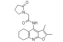 N-(2,3-Dimethyl-5,6,7,8-Tetrahydrofuro[2,3-b]quinolin-4-yl)-2-(2-oxopyrrolidin-1-yl)Acetamide(CAS:135463-81-9)