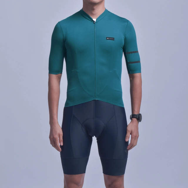 SPEXCEL PRO CYCLING JERSEY 3.0 With Reflective Band SHORT SLEEVE GREEN
