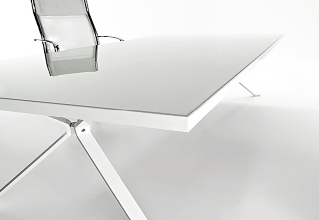 Foldable Steel White Leg Stone Top Office Desks For Sale