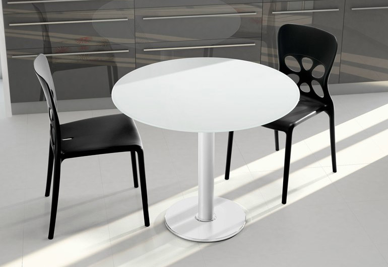 Round Artificial Marble Restaurant Dining Table For Sale