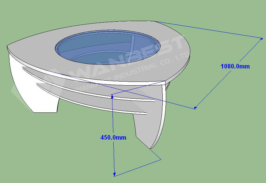 led corian coffee table