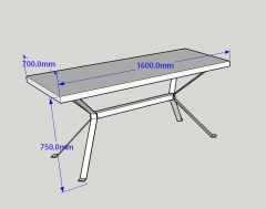 Foldable Steel White Leg Stone Top Office Desks For Sale