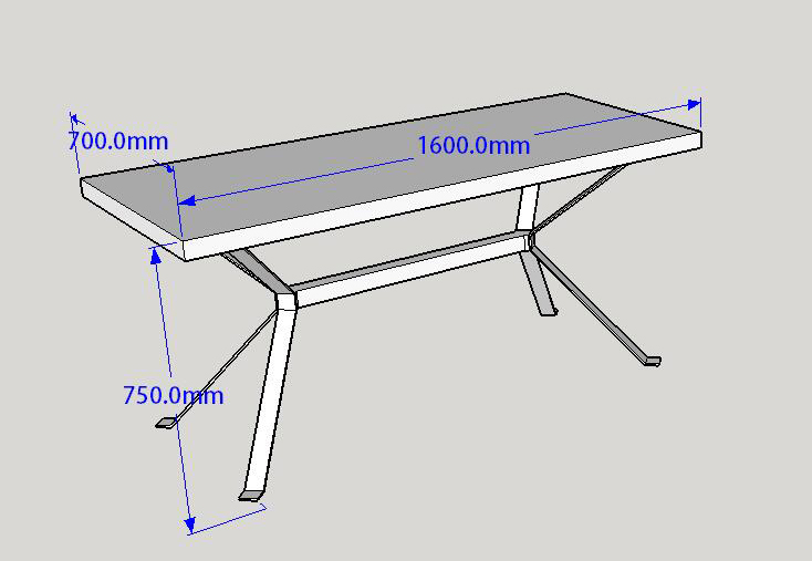 Foldable Steel White Leg Stone Top Office Desks For Sale