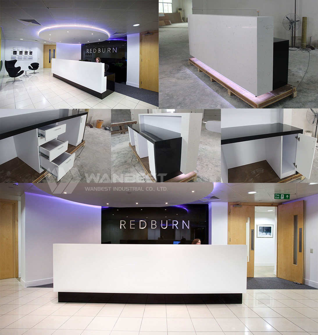 straigh shape Reception desk 