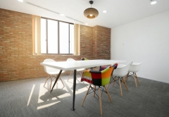 White Stone Simple Small Meeting Conference Table