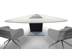 6 person luxury meeting room modern conference table