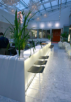 custom Wanbest countertops led lighting white bar counter