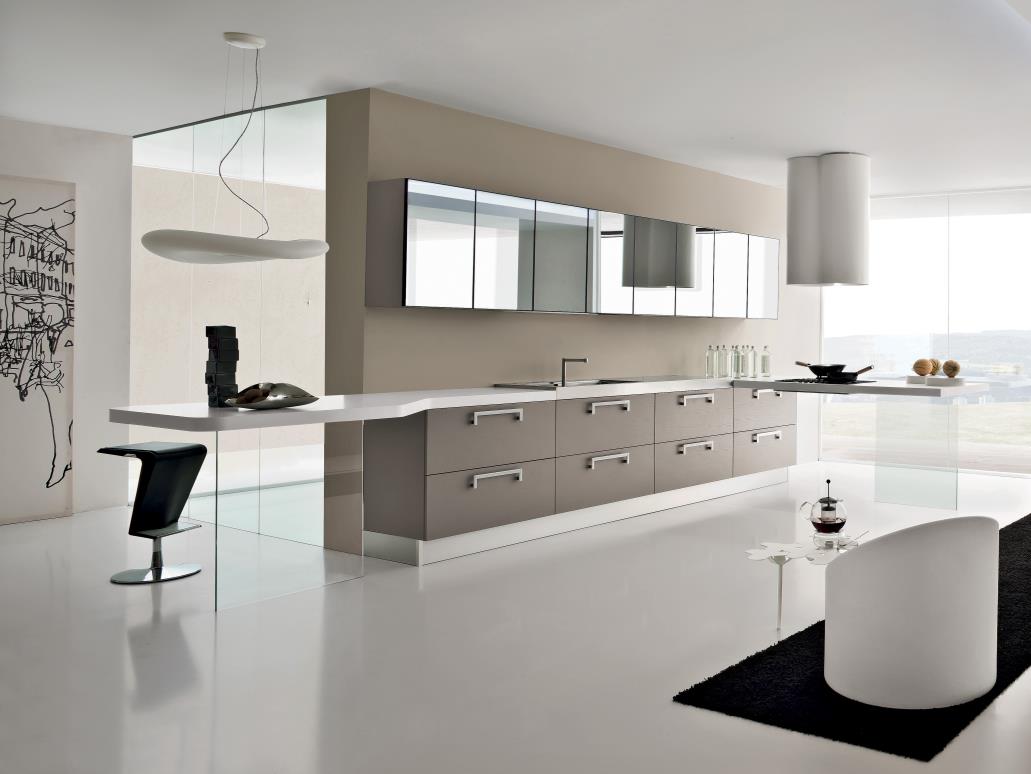 modern design  solid surface kitchen table