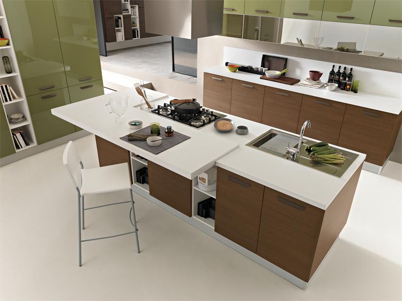 Open kitchen island with multi-functional cabinet for sale