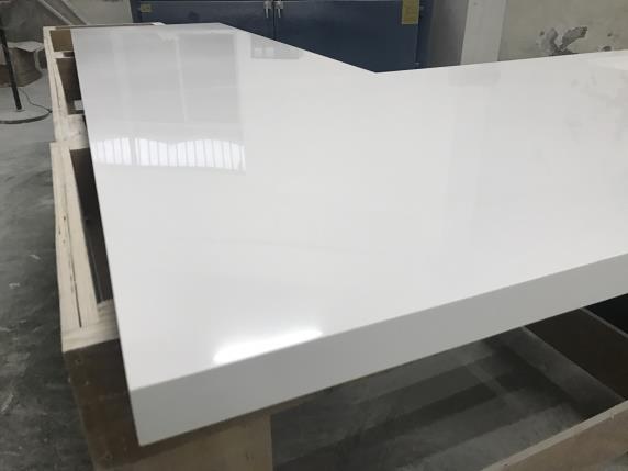 Glacier White Corian countertops solid surface with sink