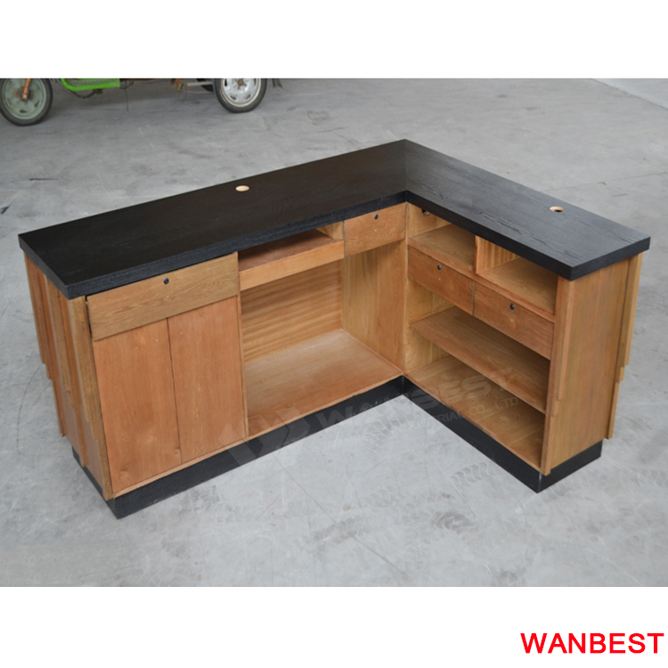 reception desk-wood body