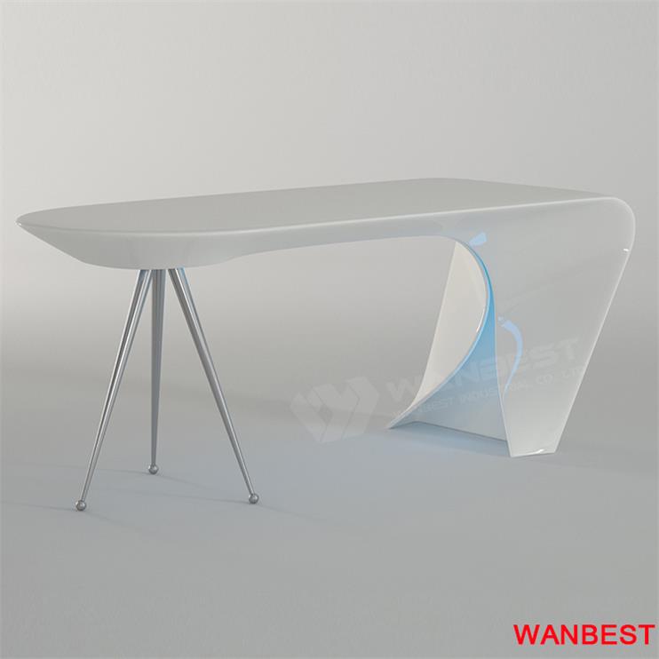 curved office furniture-with light