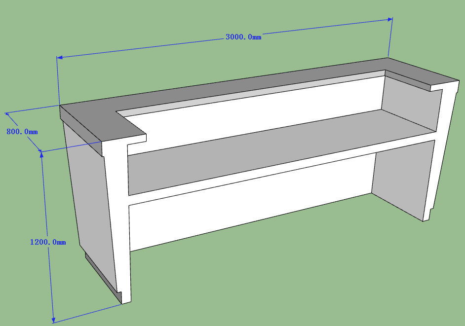 3D drawing bar counter