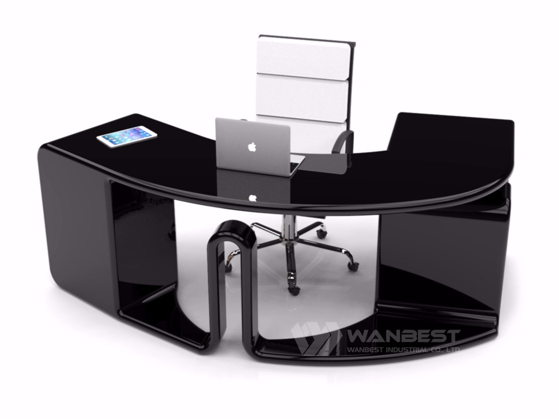 Circular deals computer desk