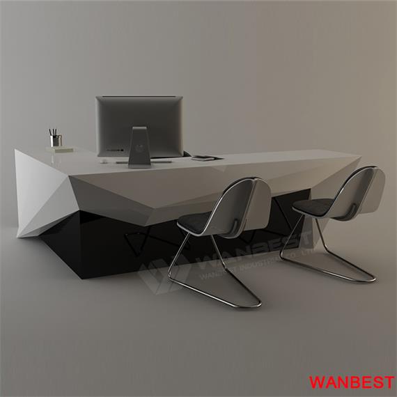 Luxury Solid Surface Computer Office CEO Desk