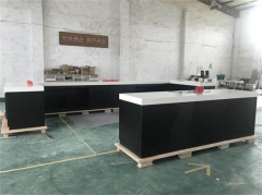 Buffet dinner counter high glossy polished modern design kitchen counter