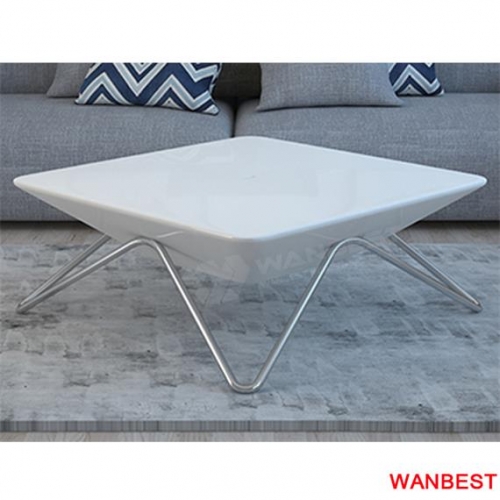 New products dining room high gloss white 4 seats table