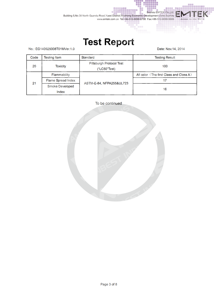 Test rersult 