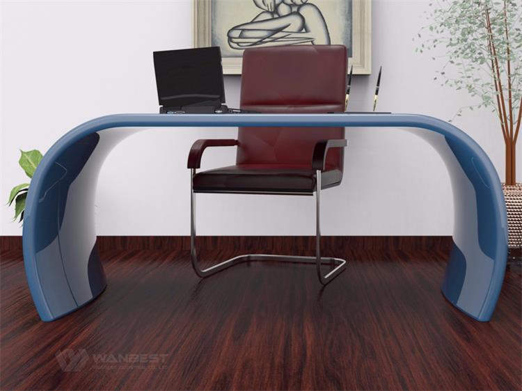 Blue office desk 