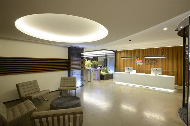 reception desk with LED 