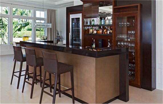 home bar counter brown color small size furniture