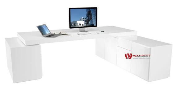 Discount Executive L Shaped Office Desk Furniture for sale