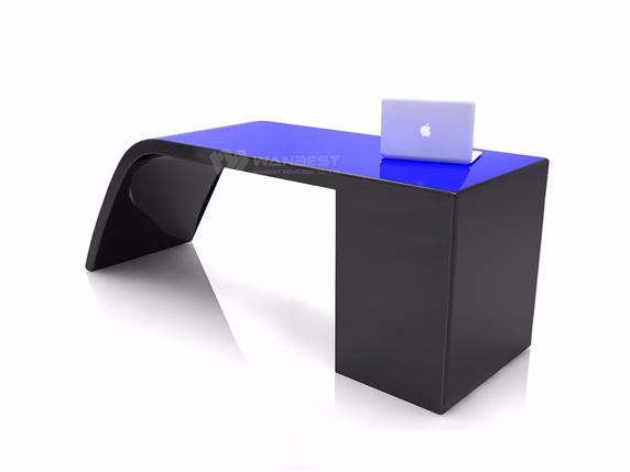 Irregular shape office desk for executive officer