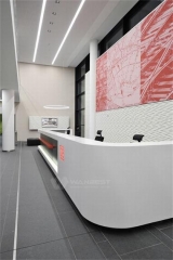 Straight Reception Counter Luxury Modern Office Furniture