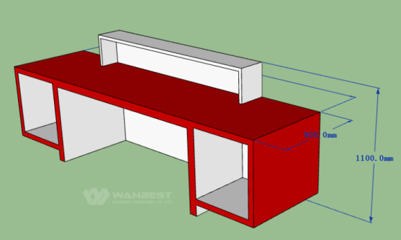 Classic Official Waiting Room Furniture Reception Desk