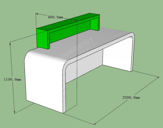 Popular Personal Reception Counter Best Sale Free Design