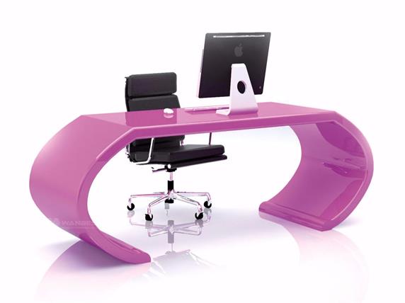 White office desk unique design for manager