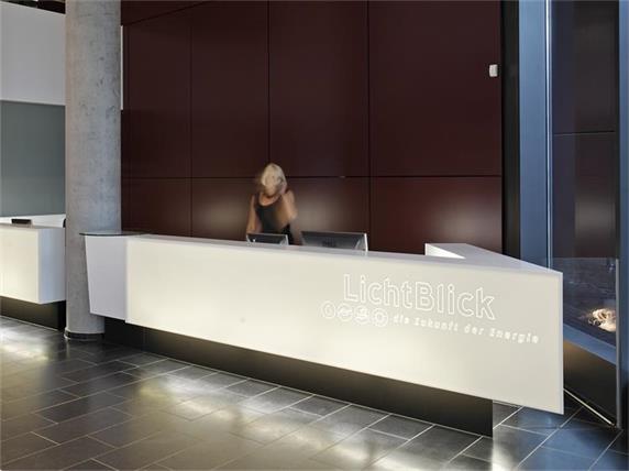 Large Illuminate White Led Lighting Information Counter