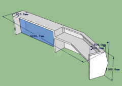 Super Length Reception Counter High End Office Furniture