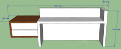 2 person reception counter office furniture manufacturers