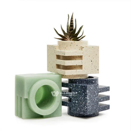 Small Chic artificial stone flowerpot