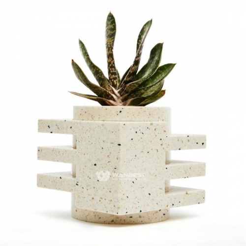 Small Chic artificial stone flowerpot