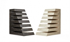 Pyramid-type luxury popular design solid surface flowerpot