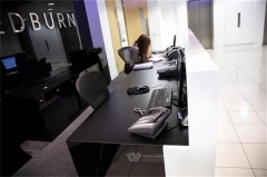 pictures of reception counter table white and black stone desk