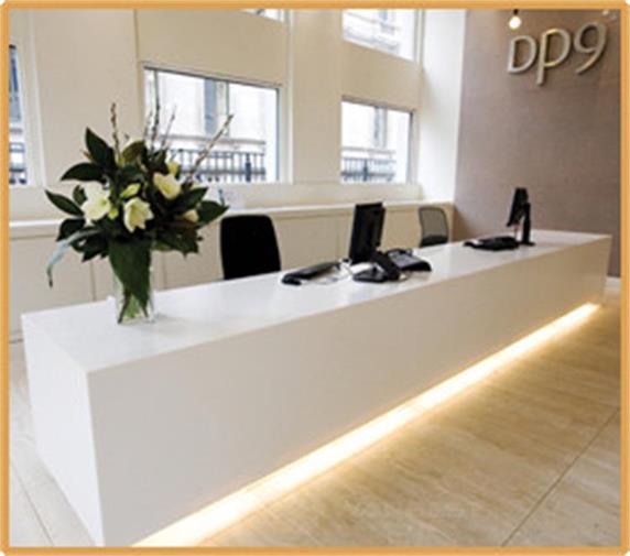 straight reception desk