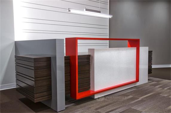 Global Office Furniture Design Marble Front Desk Supplier