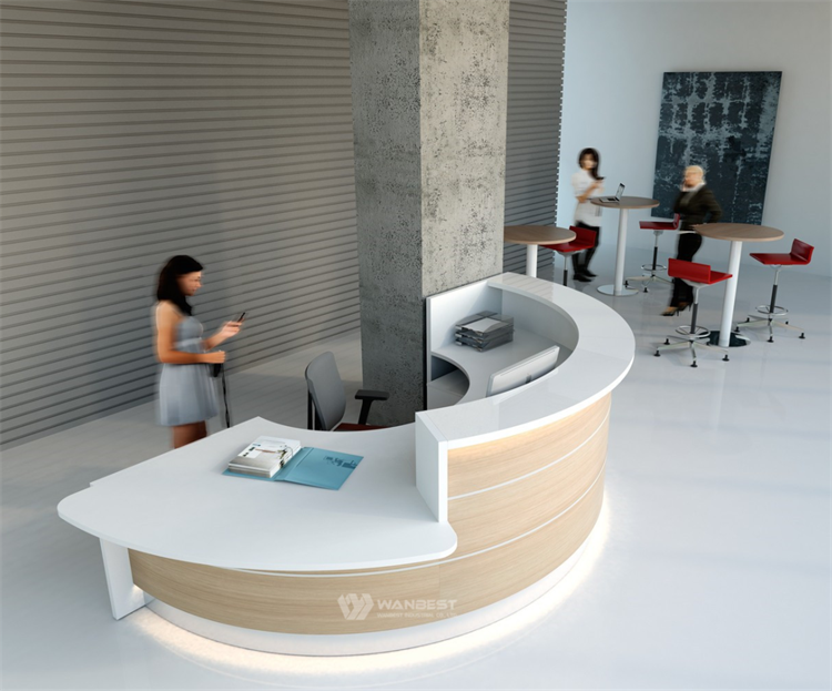 Reception desk with LED 