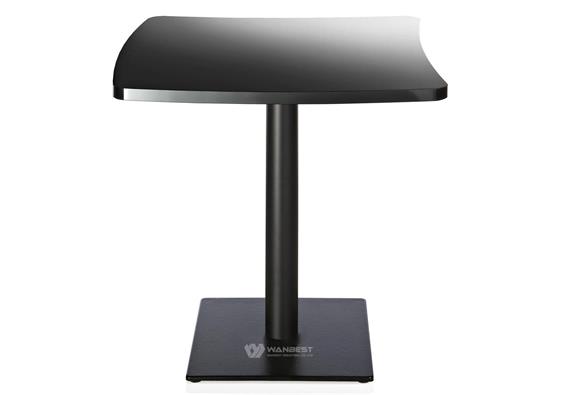 Solid Surface Black Stone Top Dining Table