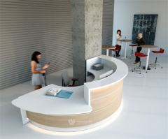 Semicircle Reception Counter Best Material for good sale