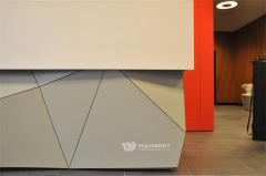 The diamond personal reception counter design for company
