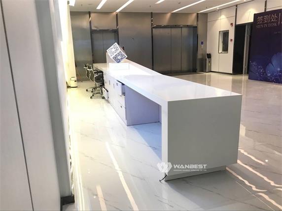 Super long straight popular large enterprise reception desk