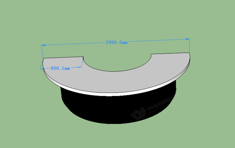 Kitchen counter 3D drawing 